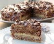 Desert tort cu nuci, crema de vanilie si ciocolata-5