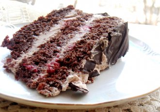 Tort Eva (cu zmeura, portocala si ciocolata)