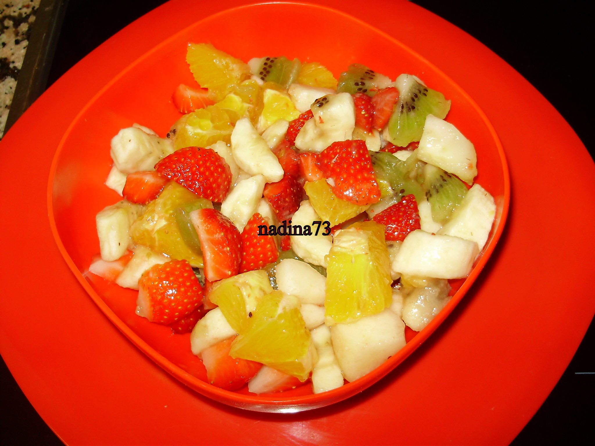 Salata de fructe cu coniac