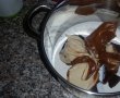 Tort aniversar cu crema de ciocolata ,mousse de zmeura si banda de ciocolata-6