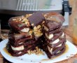 Tort de clatite, cu ciocolata si banane-1