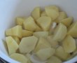 Supa crema de cartofi cu ardei copt si usturoi-2