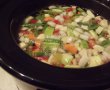 Ciorba de fasole verde si dovlecei la slow cooker Crock-Pot 4,7 L-1
