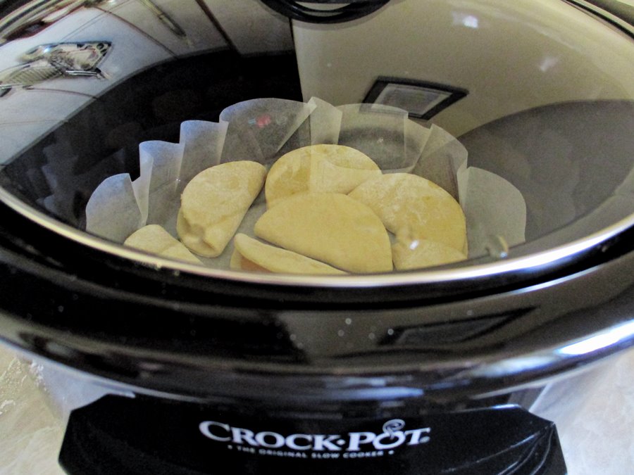 Pernite cu piersici la slow cooker Crock-Pot