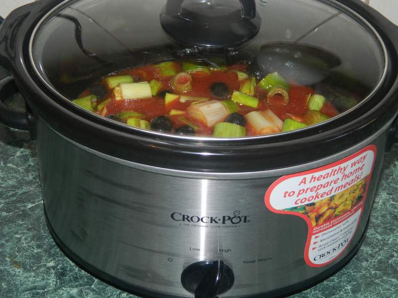 Macare de praz cu masline la slow cooker Crock-Pot