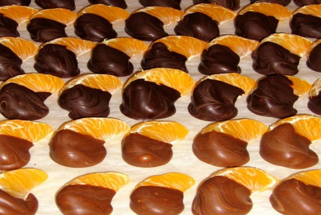 Portocale in ciocolata