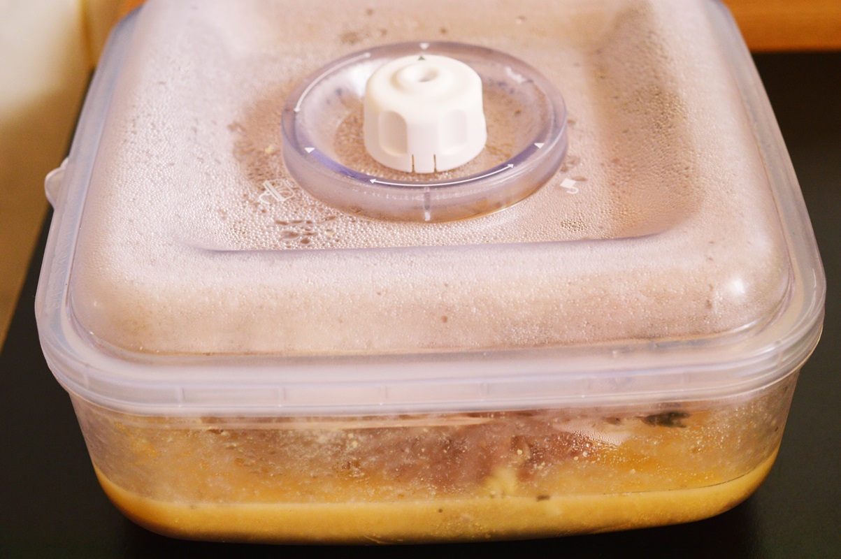 Friptura de miel la cuptor pregatita cu aparatul de marinat FoodSaver