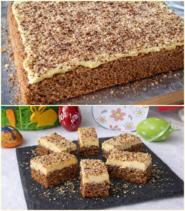 Reteta Prajitura cu nuca si crema cu mascarpone, un deliciu preferat de toata familia