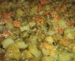 Piept de pui in crusta de fulgi de orez cu legume la cuptor-13