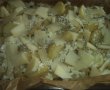 Cartofi noi la cuptor cu branza de burduf si cascaval-1
