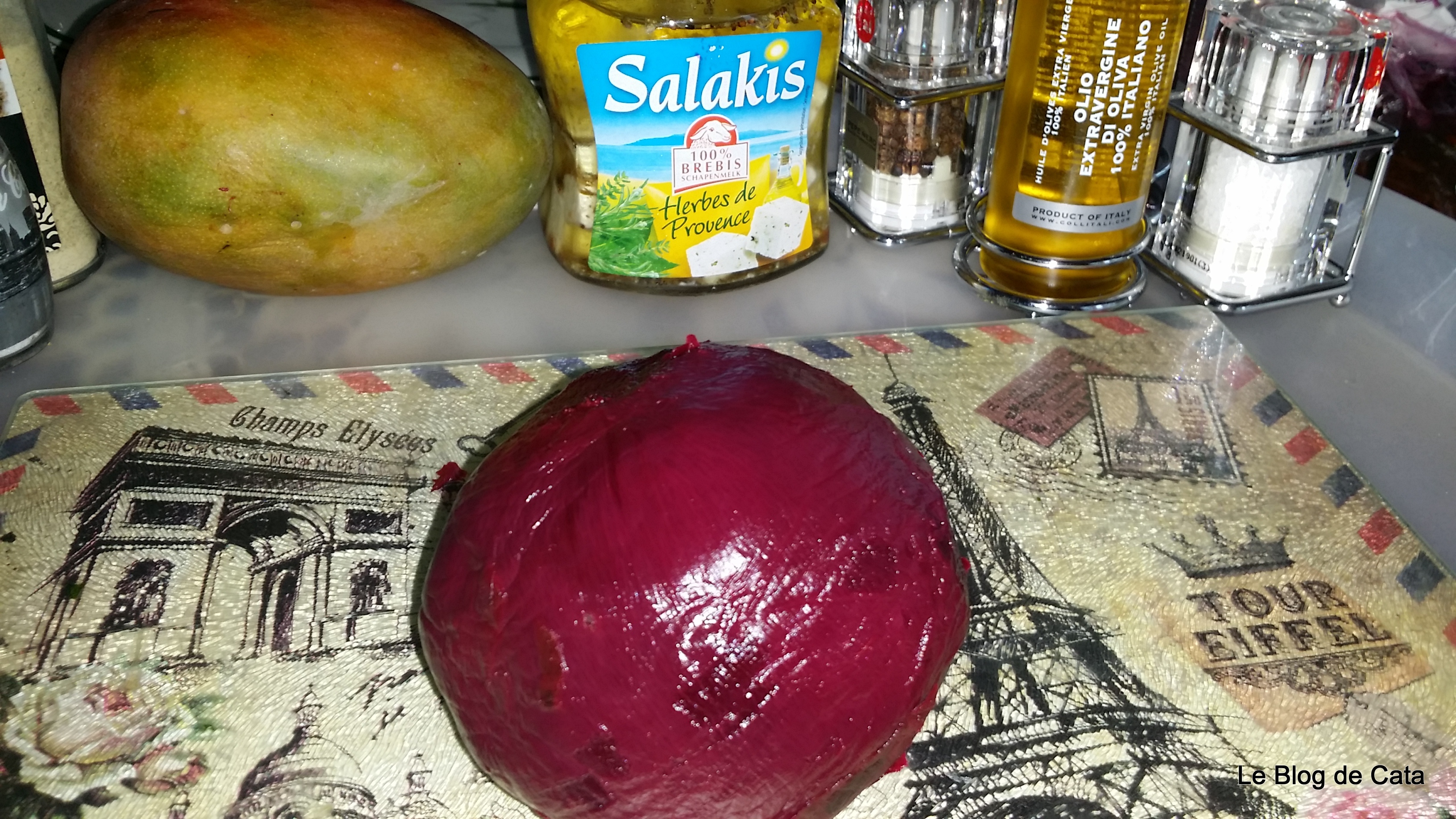 Salata de sfecla cu mango si Salakis
