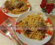 Spaghete cu chiftele marinate-1