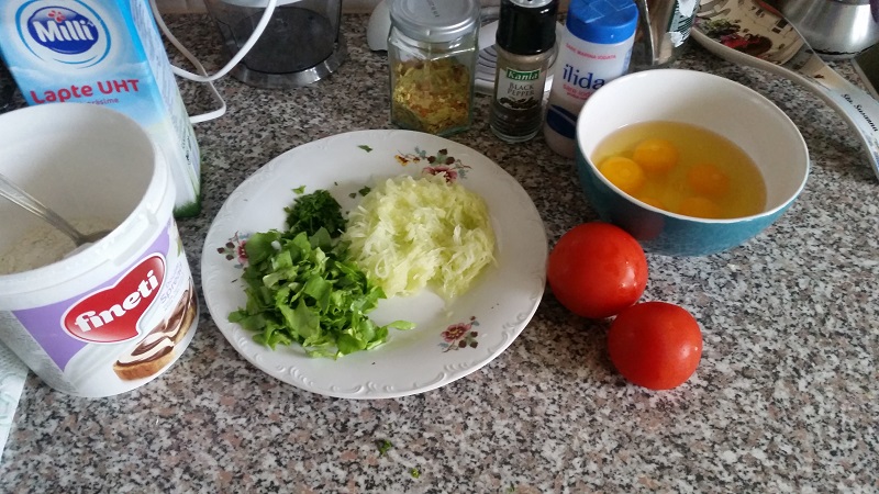 Omleta cu legume la cuptor