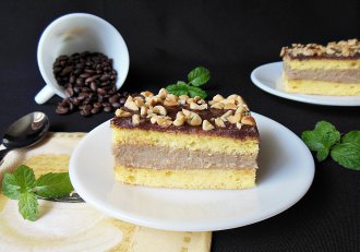 Prajitura cu crema de ness si arahide