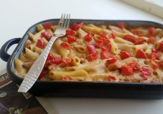 Paste cu pui la cuptor