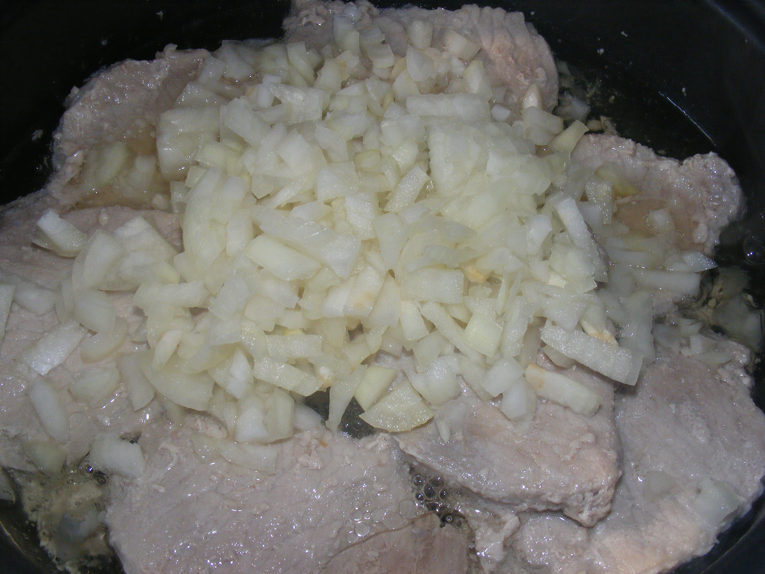 Mancarica de mazare cu cotlet de porc