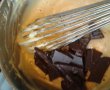 Tort de biscuiti, cu crema de ciocolata cu rom si alune, si insertie de banane-1