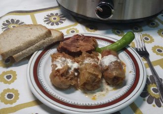 Sarmale cu varza dulce la slow cooker Crock-Pot