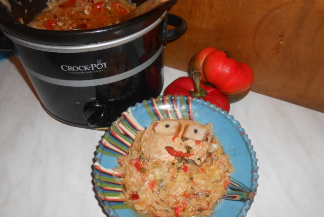 Varza dulce cu cotlet si sunca la slow cooker Crock-Pot