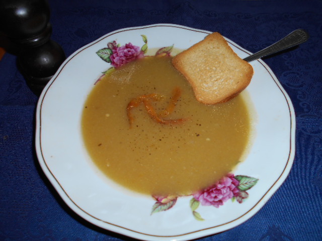 Supa crema de legume cu ardei copt