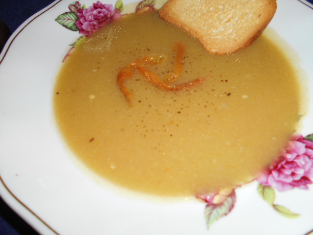 Supa crema de legume cu ardei copt