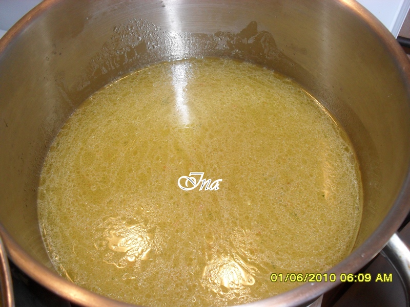 Pilaf de orez cu supa de gaina