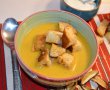 Supa crema de dovleac copt, cu ciuperci de padure-5