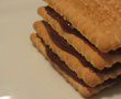Tort de biscuiti cu crema de ciocolata si nuci caramelizate - de post-10
