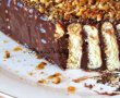 Tort de biscuiti cu crema de ciocolata si nuci caramelizate - de post-15