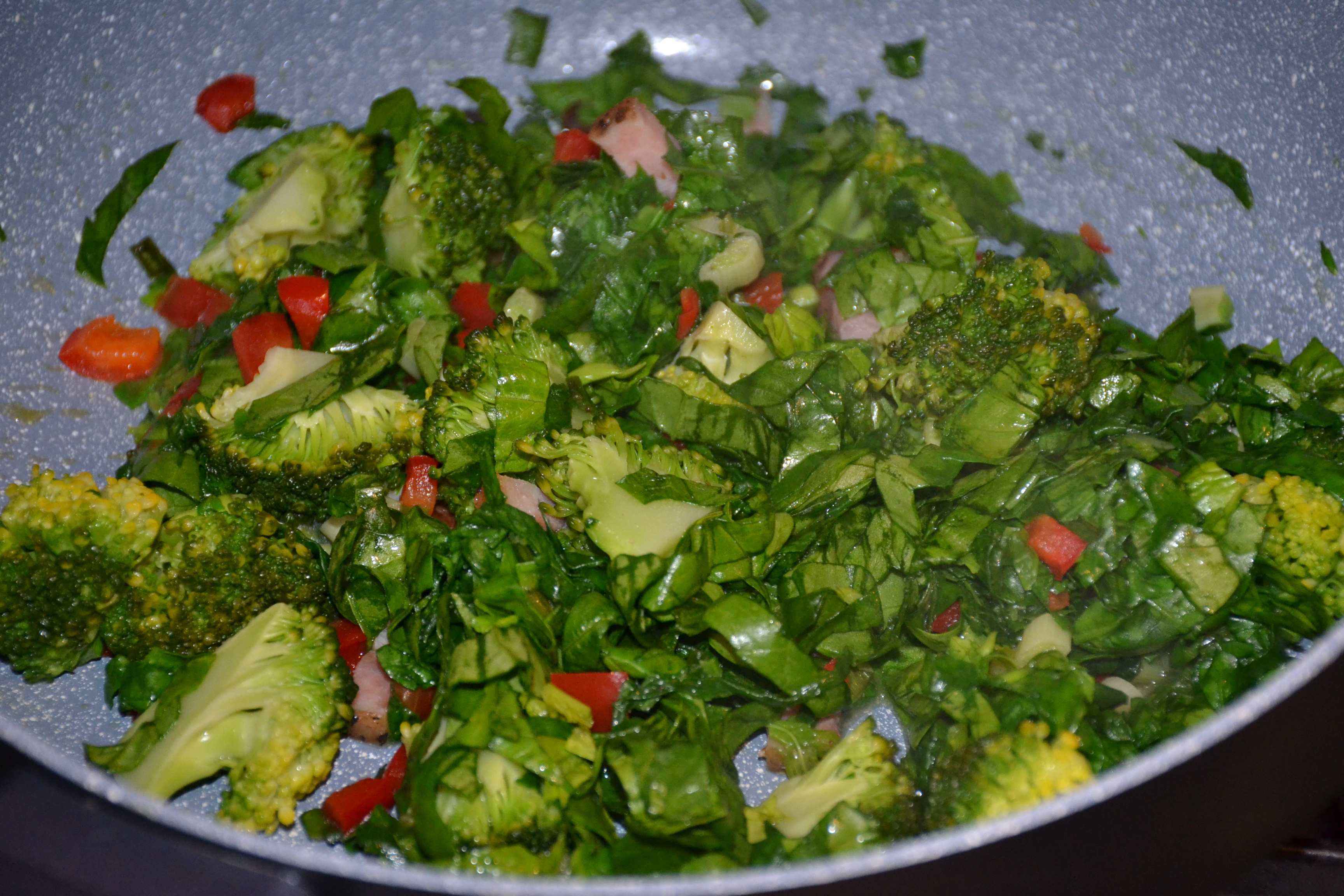 Coronita cu spanac si broccoli