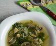 Supa de ciuperci cu pui si salata verde-0
