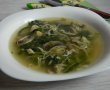 Supa de ciuperci cu pui si salata verde-1