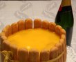 Tort de piscoturi cu crema de mascarpone, mandarine si mango-0