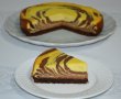 Desert cheesecake zebra cu ciocolata-0
