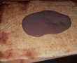 Desert prajitura cu foi fragede si crema de ciocolata-5