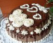 Desert tort cu crema de ciocolata neagra si alba si afine - Reteta nr. 600-10