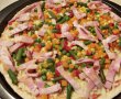 Pizza cu legume mexicane, bacon si mozzarella-6