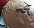 Desert tort cu crema de ciocolata si dulceata de cirese amare-7