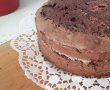 Desert tort cu crema de ciocolata si dulceata de cirese amare-12