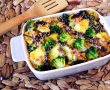 Budinca de cartofi cu branza si broccoli-0