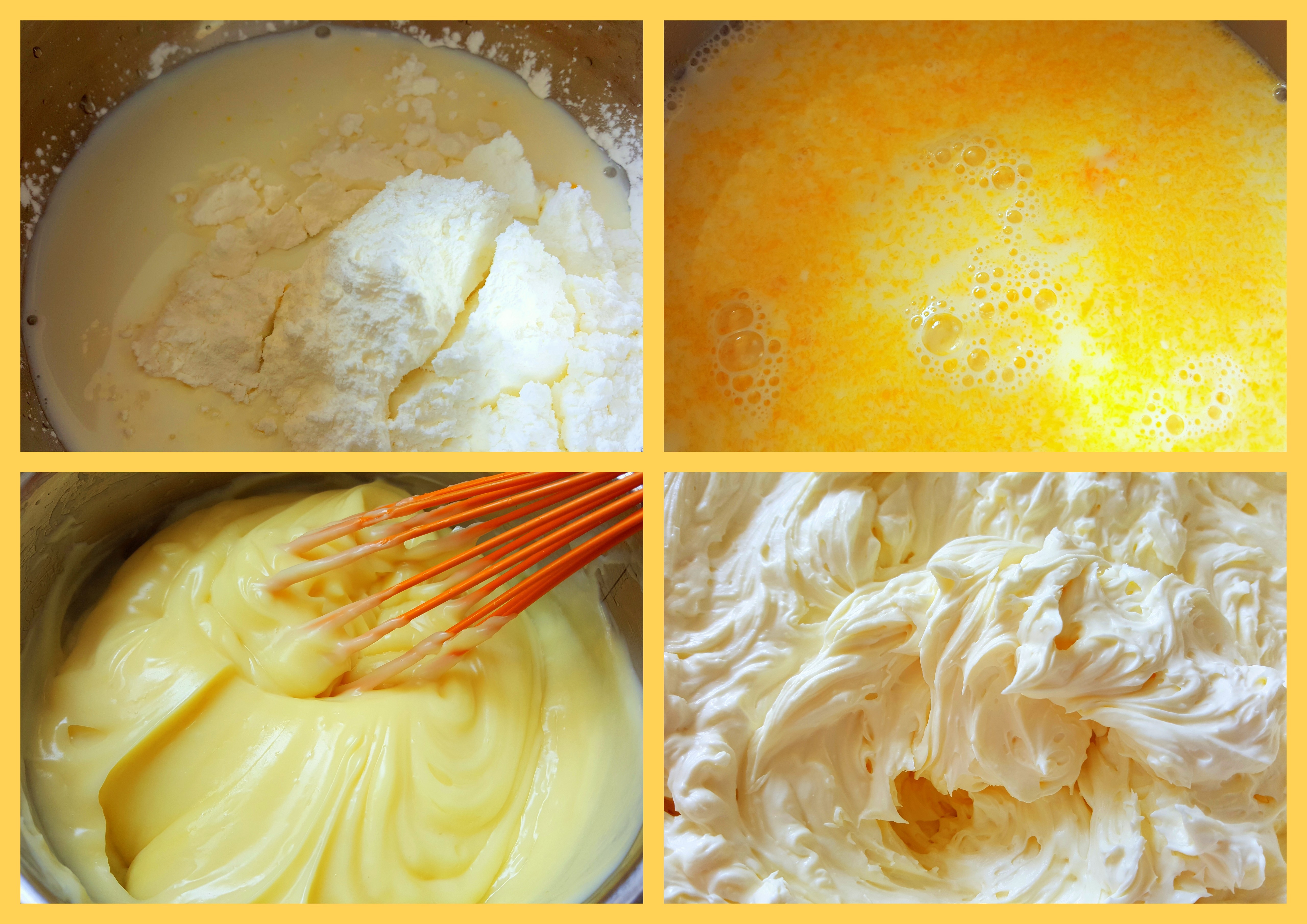 Desert tort in doua culori cu crema de vanilie si jeleu de caise