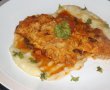 Schnitzel  cu piure de cartofi si sos de legume-7