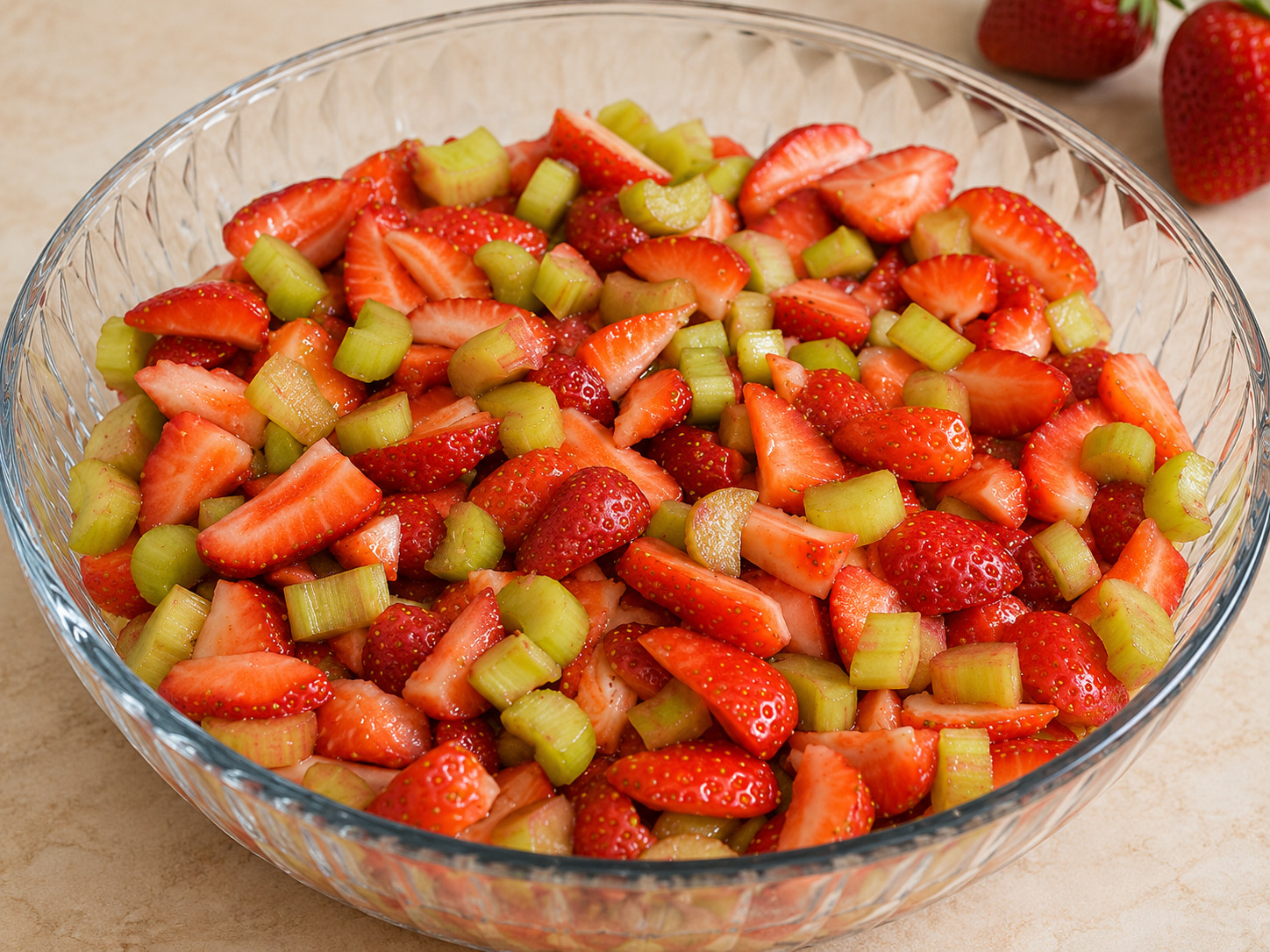 Desert crumble cu capsuni si rubarba - reteta cu nr. 300