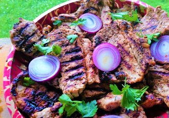 Friptura tiganeasca de porc- la gratar