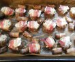 Aperitiv ciuperci umplute cu ricotta, invelite in bacon-4