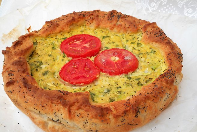 Aperitiv placinta cu dovlecel si branza