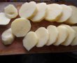 Rondele de cartofi, cu unt si cascaval la cuptor-2