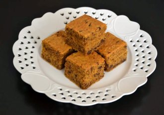 Desert prajitura cu dovleac si ciocolata neagra