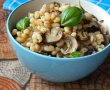 Salata calda de fasole alba si ciuperci-0