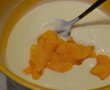 Desert prajitura cu piscoturi, iaurt si mandarine-10
